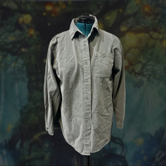 Vintage 90s Dodge Charger Graphic Flannel Overshirt | Upcycled oversize sz M - Picture 4 of 5